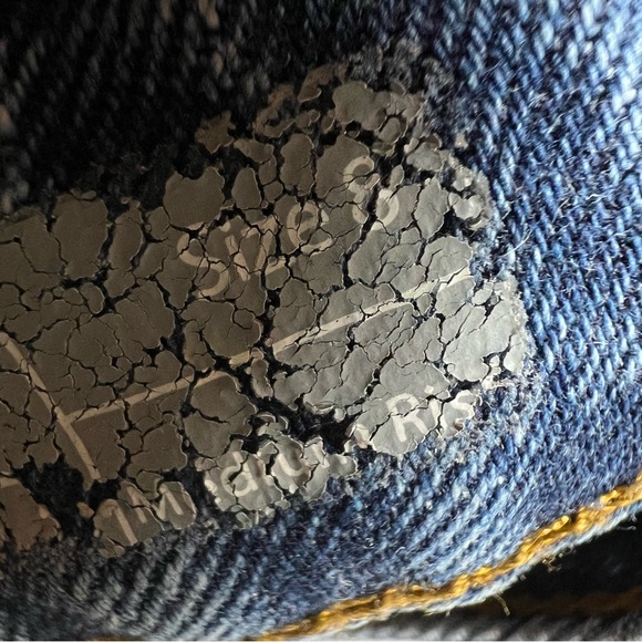 Women’s Embroidered Straight Leg Ankle Sz 8 Jeans W/pockets Raw Hem Distressed - Picture 9 of 12